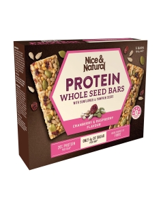 Nice & Naturalprotein Bar Cranberry & Raspberry 5 Pack...